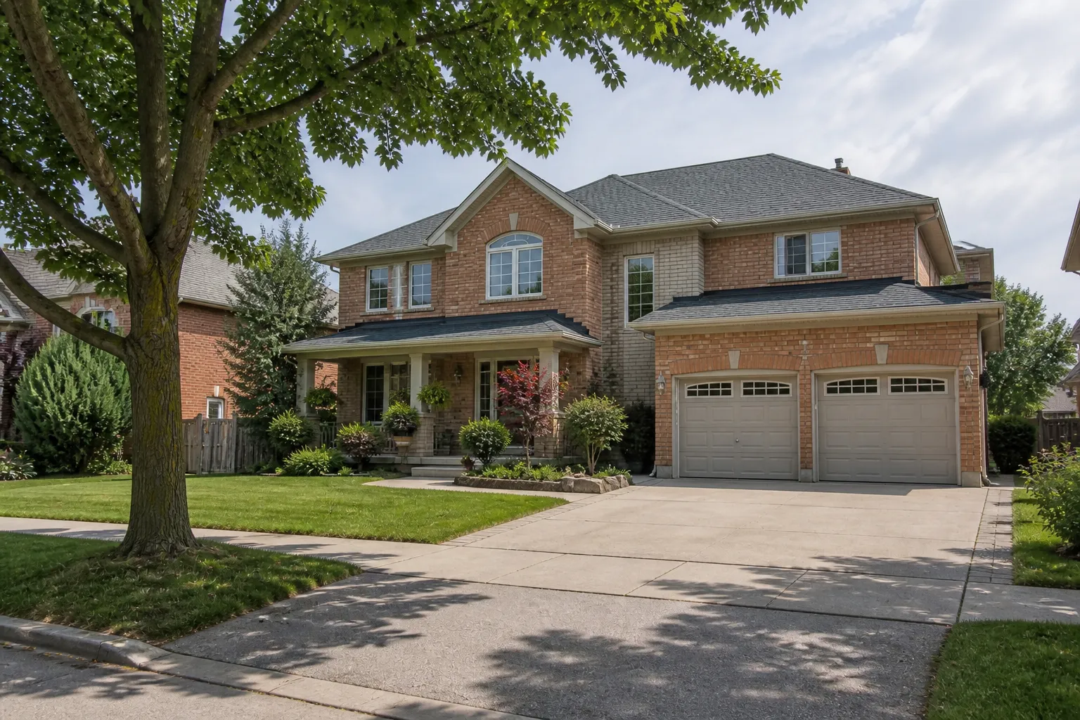 Well-kept detached brick home in a mature Greater Toronto Area neighbourhood